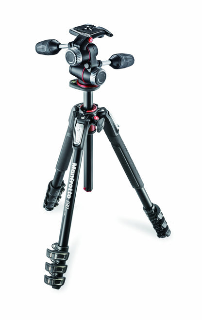 Manfrotto MK190XPRO4-3W Aluminium Stativ – 4 Segmente