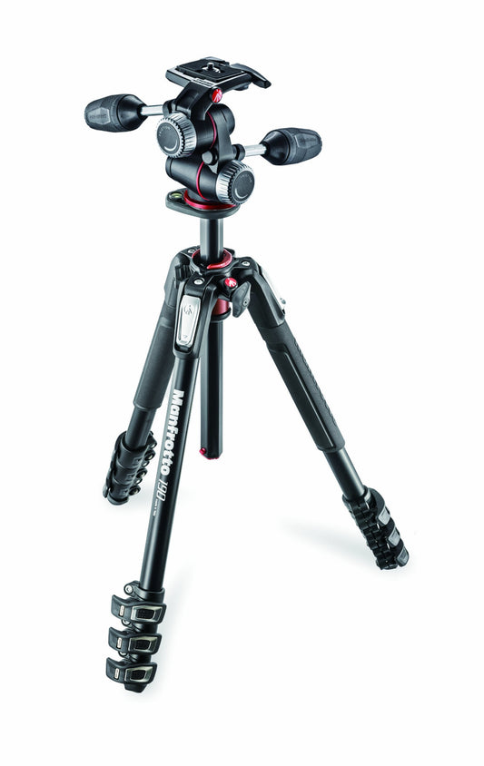 Manfrotto MK190XPRO4-3W Aluminium Stativ – 4 Segmente