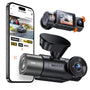 VANTRUE N2X Dual Dashcam Auto vorne innen, 2.7K+1080P HDR, GPS, WiFi mit 2-Zoll-IPS-Display und drehbarer Innenkamera