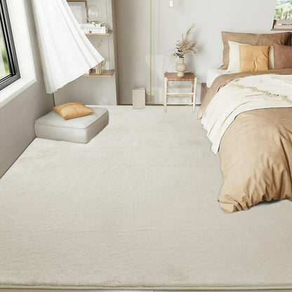 Sour Lemon Flauschiger Teppich Kaninchenfell-Optik 160x230cm