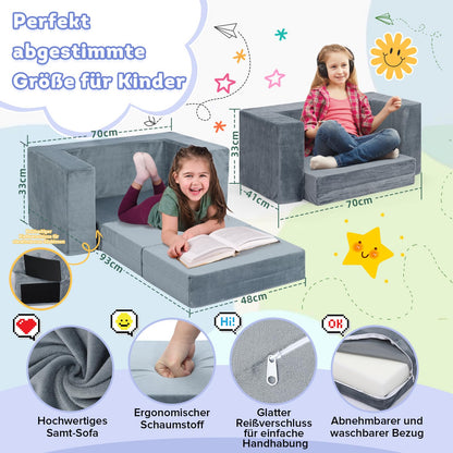 Gilire 2025 Modulares Kinderspielsofa – 7 Bausteine