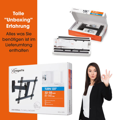 Vogel's WALL 3225 schwenkbare TV Wandhalterung 32-55 Zoll