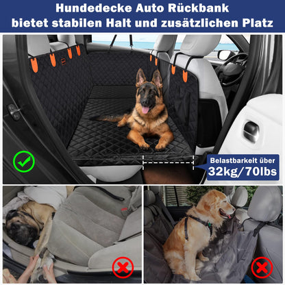 JOEJOY Hundedecke Auto Rückbank – Harte Unterseite