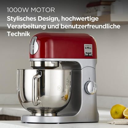 Kenwood kMix KMX750RD Küchenmaschine - 5 Liter, Rot