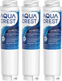AQUA CREST 644845 Wasserfilter Kühlschrank 3er-Set für Bosch Siemens