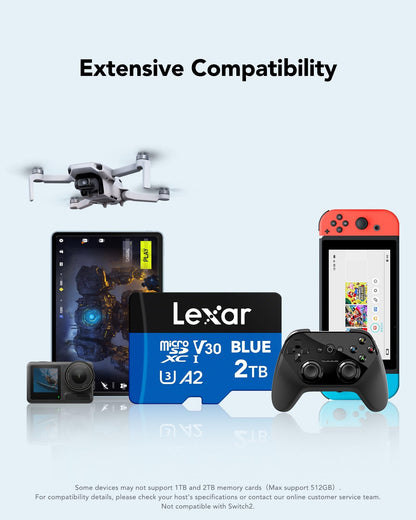 Lexar Blue Micro SDXC Speicherkarte UHS-I A2 - 2TB