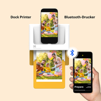 KODAK Dock Plus 4PASS Mobiler Fotodrucker 10x15cm 90 Blatt Paket