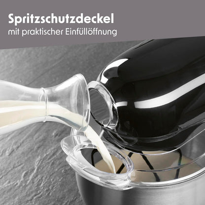 GOURMETmaxx Küchenmaschine & Rührgerät – elektrisch, Schwarz