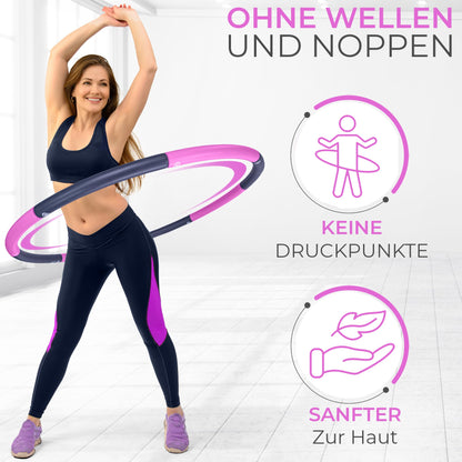 SummerFan Hula Hoop Reifen für Erwachsene 1,5 kg grössenverstellbar
