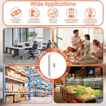 Tuya Smart Raumthermometer Hygrometer Sensor kabellos – 6er Set