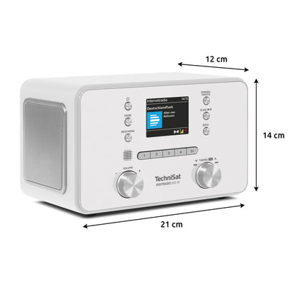 TechniSat DIGITRADIO 550 IR Stereo Internetradio DAB+ UKW weiss