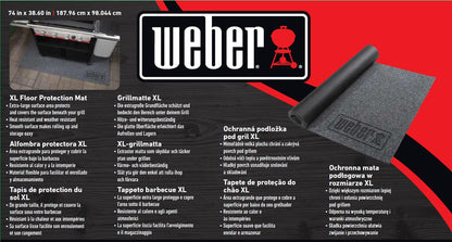 Weber Bodenschutzmatte XL, grau, für Summit und Plancha 76 cm