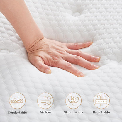 Hiepunos Memory-Foam-Taschenfederkern Matratze - Mittelfest 120x190cm