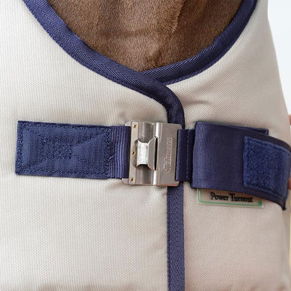 Bucas PowerTurnout Pferdedecke Light stay-dry 145 Silber