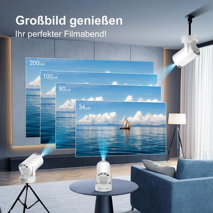 Salange Mini Beamer FHD 1080P Smart Android 11.0 Drehbar