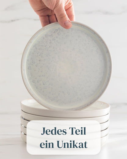 Pure Living Ibiza Geschirrset Steingut 12 Personen Beige