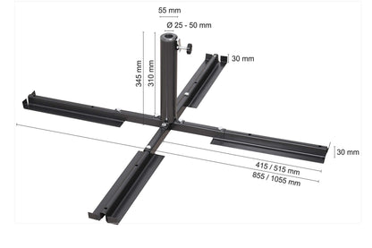 Schneider Plattenständer Standard 837-15 für Wegeplatten, Stahl