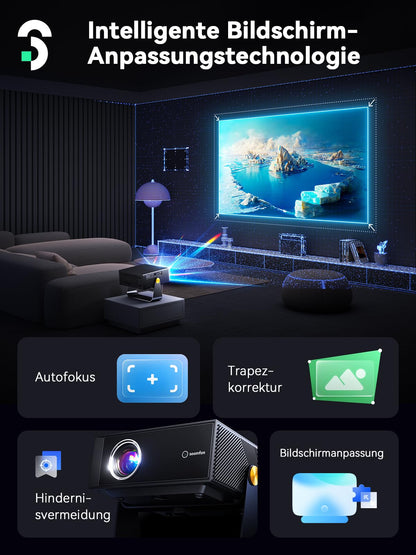 SOOMFON SK3 Smart Beamer - Full HD Projektor mit WiFi & Bluetooth