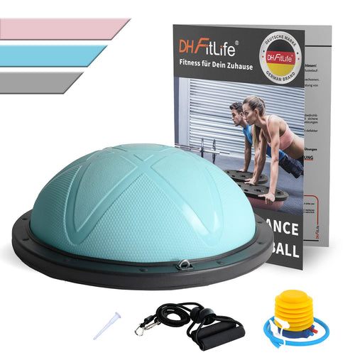 DH FitLife Balance Ball Yoga Gleichgewichtstrainer - Blau Φ60cm