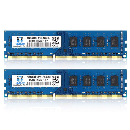 Motoeagle 16GB DDR3-1600 UDIMM Arbeitsspeicher Kit (2x 8GB) PC3-12800 – zwei Speichermodule mit 240-Pin-Kontaktleiste