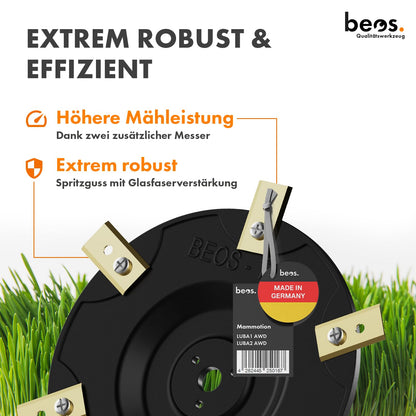 Mammotion LUBA AWD Messerscheibe 6er Klingen glasfaserverstärkt