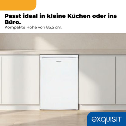 Exquisit Vollraumkühlschrank KS516-V-040E weiss, 127 l, LED