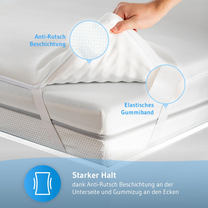 Third of Life AERO Topper 70x200 cm Memory Foam mit Mesh-Bezug