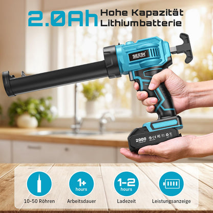 Seesii Akku-Kartuschenpresse CG110P, 18 V, für 300-ml-Kartuschen