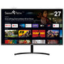 Smart Tech Smart Monitor Bildschirm - 27 Zoll FHD mit Android, schwarz, schlank, für Darstellung & Android-Apps.