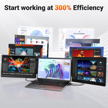 Cevaton Tragbarer Laptop Monitor – 14 Zoll FHD IPS