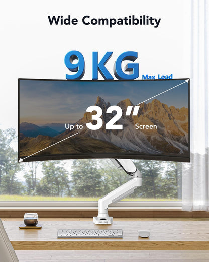 HUANUO Monitor Halterung 13–32 Zoll, VESA 75/100, bis 9 kg, weiss