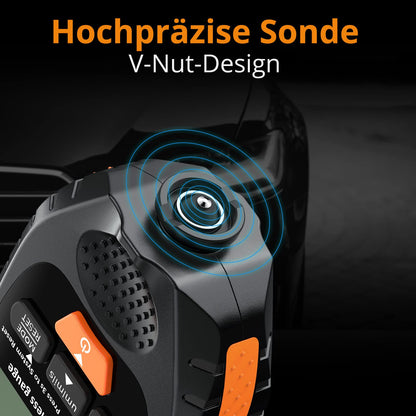 Neoteck Autolack Schichtdickenmessgerät Handheld LCD - Schwarzorange