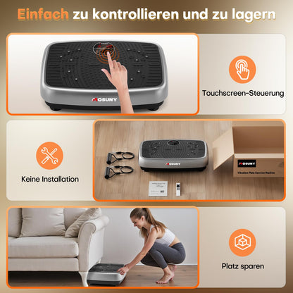 MOSUNY Vibrationsplatte 2025 – Doppelmotoren Heimtraining