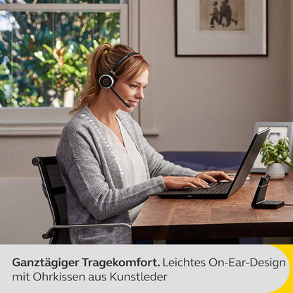 Jabra Evolve 65 SE Headset – MS Teams zertifiziert – Schwarz