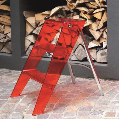 Kartell Upper Designer Stehleiter - Kristall Transparent