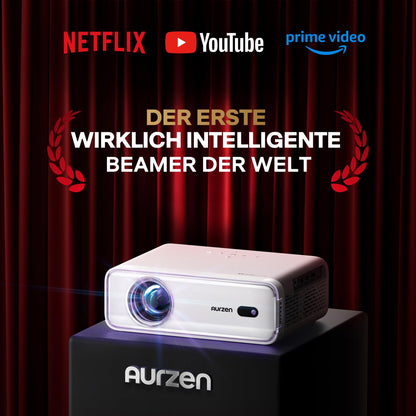 Aurzen Eazze D1 Smart Beamer Heimkino Projektor - Weiss