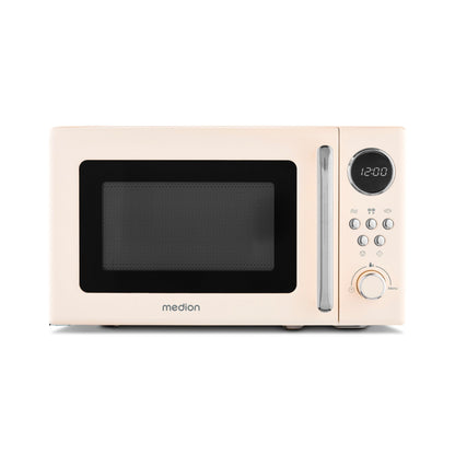 MEDION Retro Mikrowelle MD15000 - 20L 800W Digital Beige