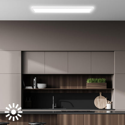 BRILONER LED Deckenleuchte Panel flach – 98cm Weiss