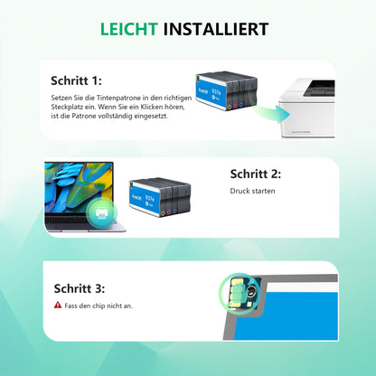 NewLift 937 XL Patronen Multipack – Kompatibel für HP, 4-Farben