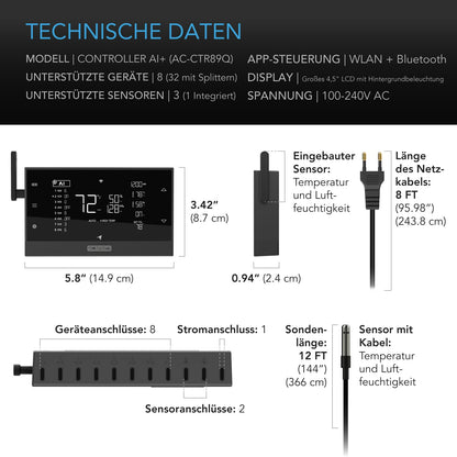 AC Infinity Controller AI+ intelligenter KI-Umweltcontroller