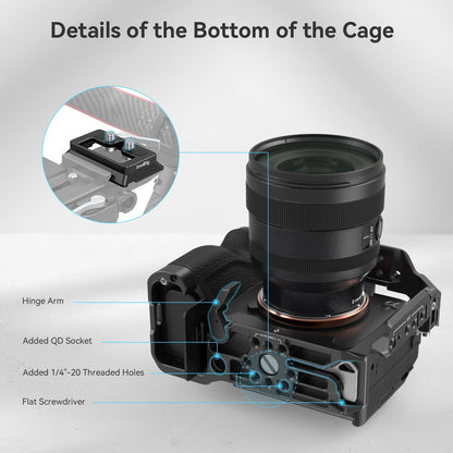 SmallRig Cage 3667C Kamerakäfig für Sony A7 IV, A7R V, A7S III, A1