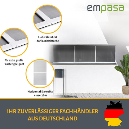 empasa Master Slim Fliegengitter Fenster Alurahmen - Weiss
