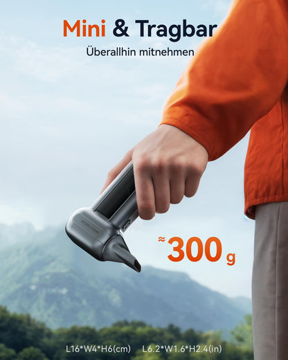 WOLFBOX MegaFlow100 Elektrisches Staubgebläse 150000 U/min, 3 Stufen