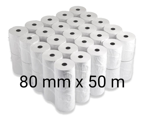 Hochwertige Thermorollen BPA frei 80mm x 50m – 50 Stk.