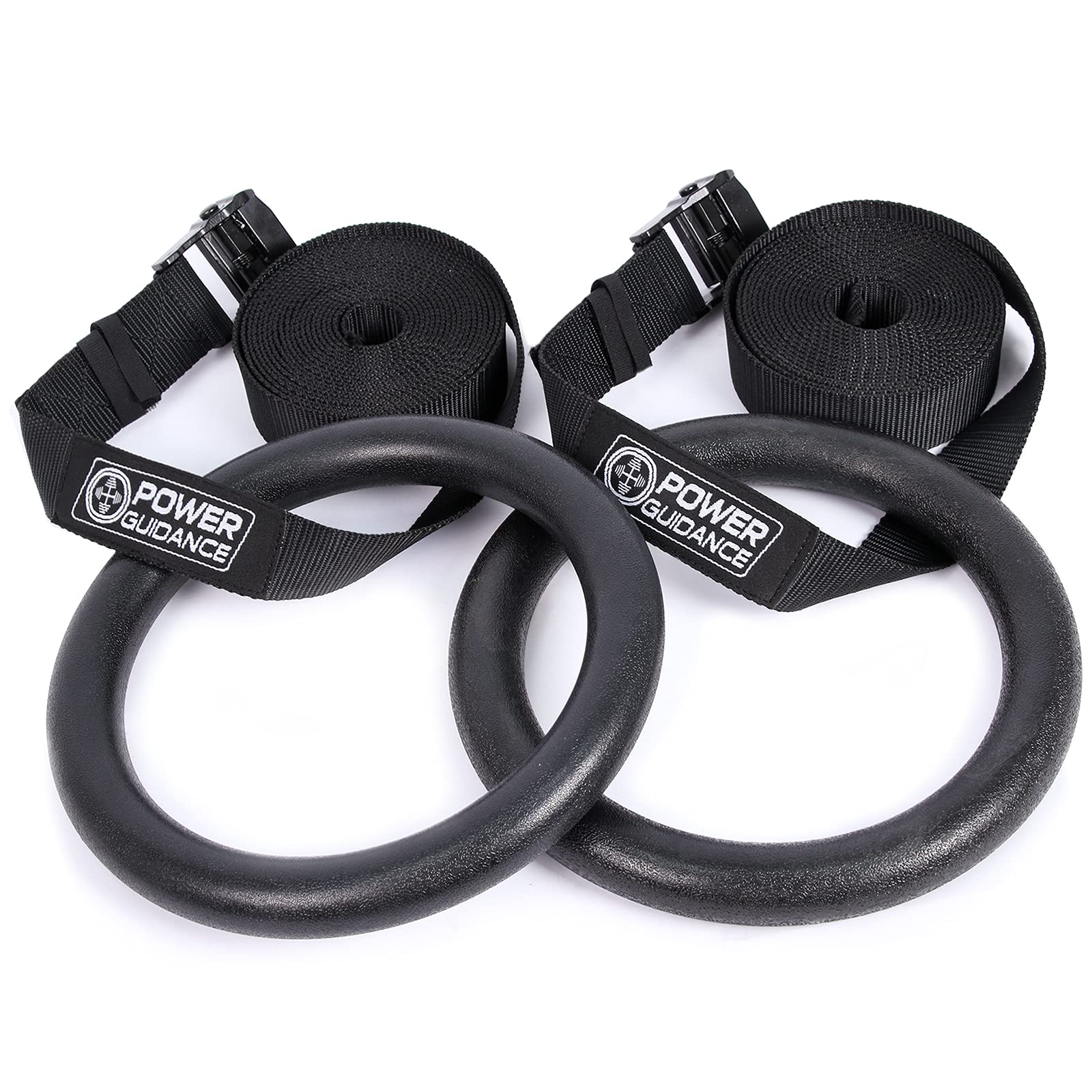 POWER GUIDANCE Gymnastikringe ABS 28mm mit verstellbaren Riemen – rutschfeste strukturierte Oberfläche