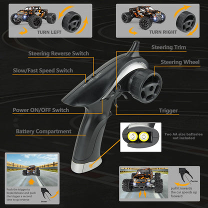 HAIBOXING RC Auto 4WD Monstertruck 1:18 All Terrain 36 km/h