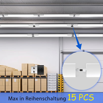 ANTENLICHT LED Feuchtraumleuchte 120 cm 36 W IP65, 2er-Set, Weiss