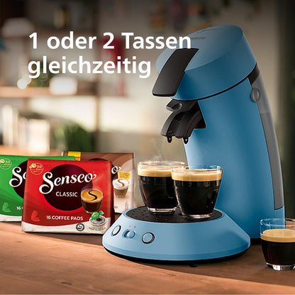 Philips Senseo Original Plus Kaffeepadmaschine - Taubenblau (CSA210/00)