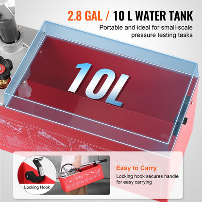 VEVOR Abdrückpumpe manuell hydraulisch 25 Bar - Doppelventil