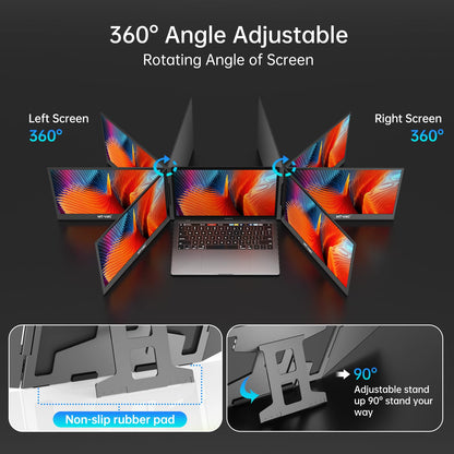 MT-VIKI Laptop Bildschirm Erweiterung – 15.6'' Dual FHD